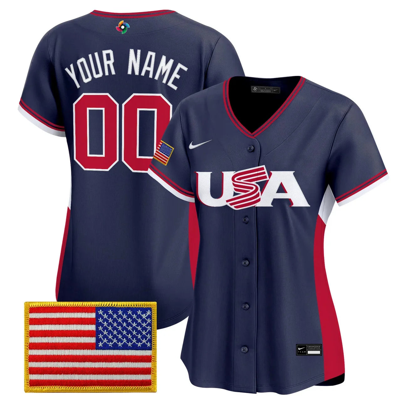 Team USA World Baseball Classic Vapor Premier Custom Jersey - 2026 Roster - All Stitched
