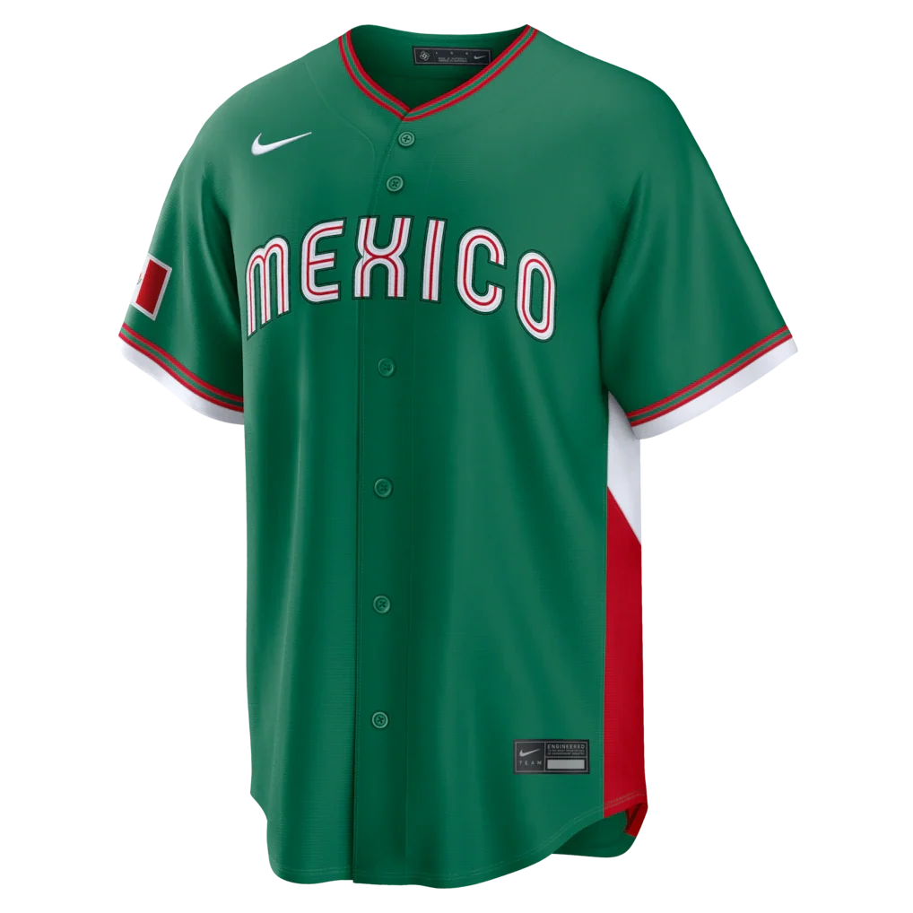 2026 WBC Mexico Stadium Baseball Green Jersey – All Stitched