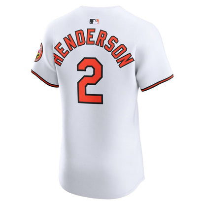 Gunnar Henderson Baltimore Orioles Nike Home Elite Jersey - White