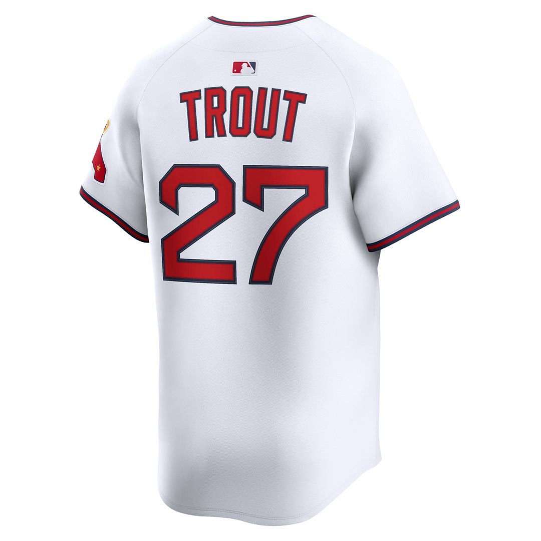 Mike Trout Los Angeles Angels Nike Alternate Limited Jersey - White
