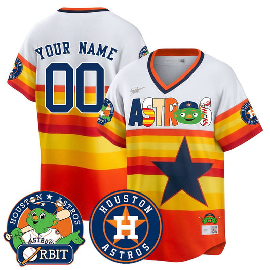 Custom Houston Astros Orbit Vapor Premier Jersey - All Stitched