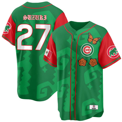 Men's Chicago Cubs "Xicago" Mexican Heritage Jersey - All Stitched