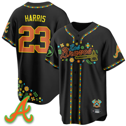 Atlanta Braves 2025 "Los Bravos" Jersey - All Stitched