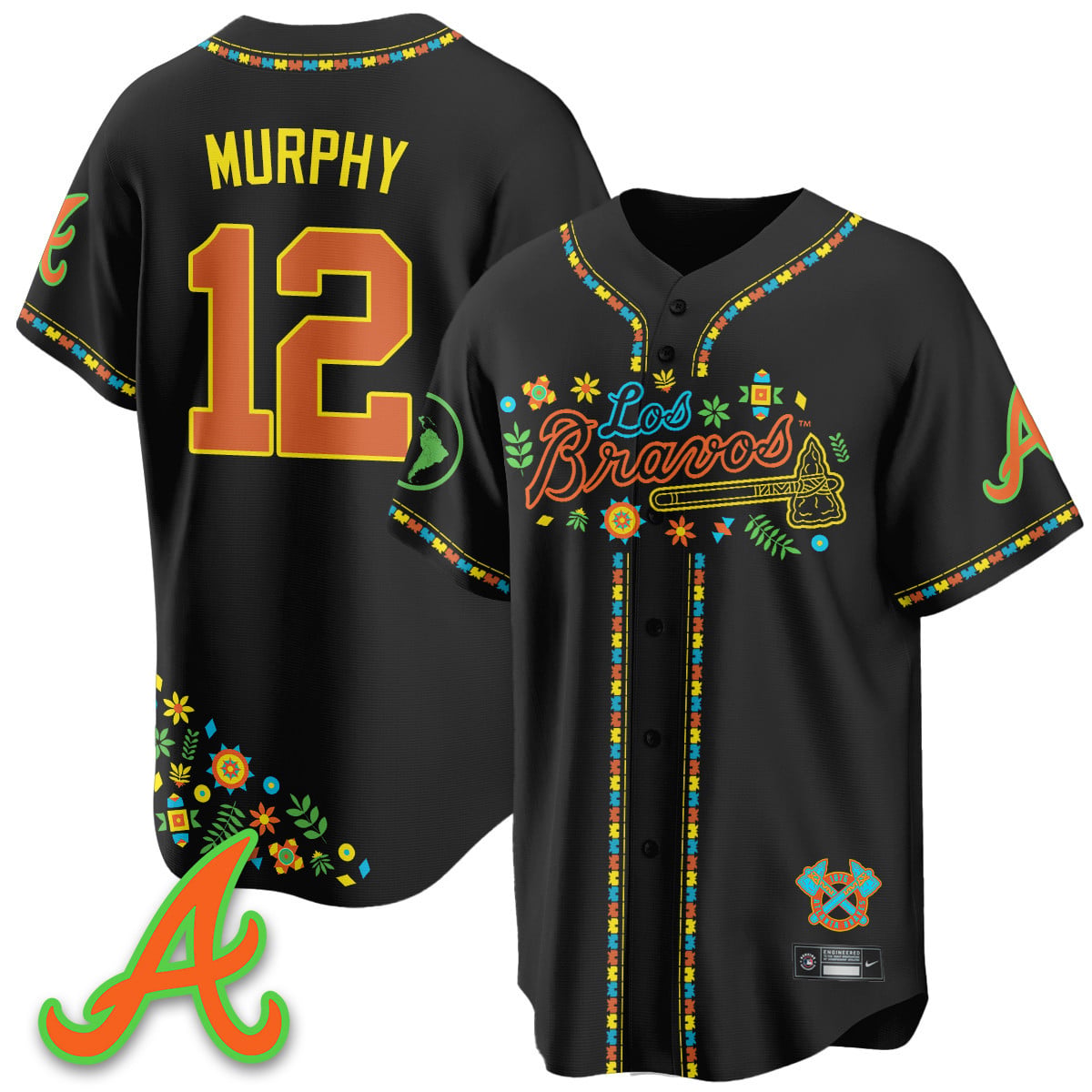 Atlanta Braves 2025 "Los Bravos" Jersey - All Stitched