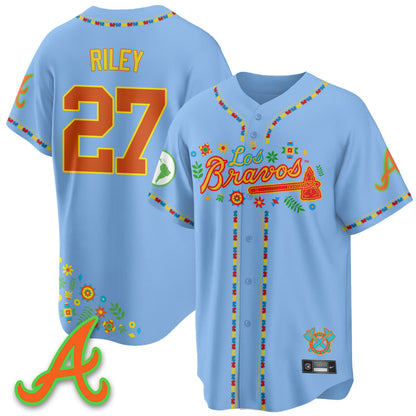Atlanta Braves 2025 "Los Bravos" Jersey - All Stitched