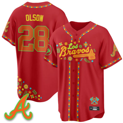 Atlanta Braves 2025 "Los Bravos" Jersey - All Stitched