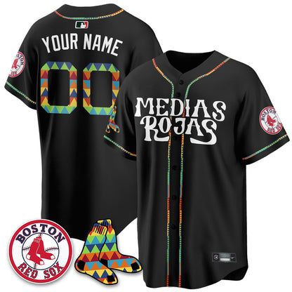 Women's Boston Red Sox "Medias Rojas" Limited Jersey - All Stitched