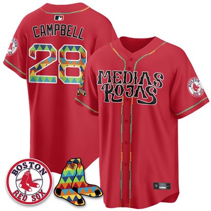 Women's Boston Red Sox "Medias Rojas" Limited Jersey - All Stitched