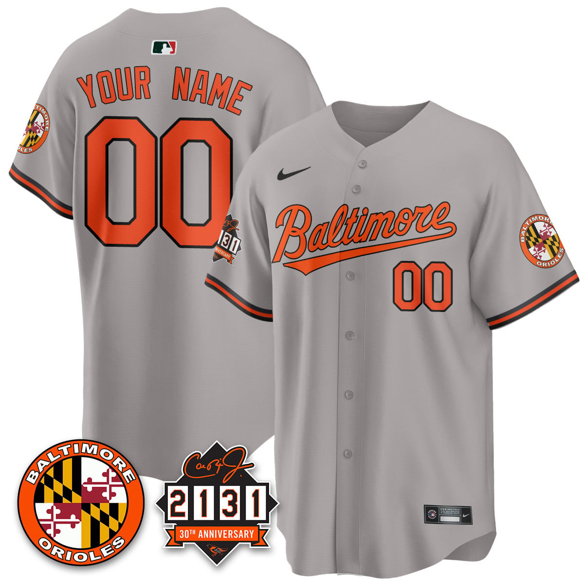 Custom Baltimore Orioles "30th Anniversary of 2131" Limited Jersey - All Stitched