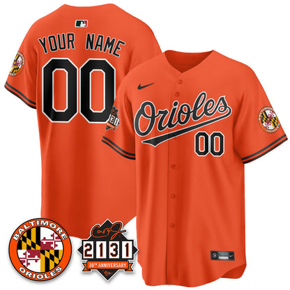 Custom Baltimore Orioles "30th Anniversary of 2131" Limited Jersey - All Stitched