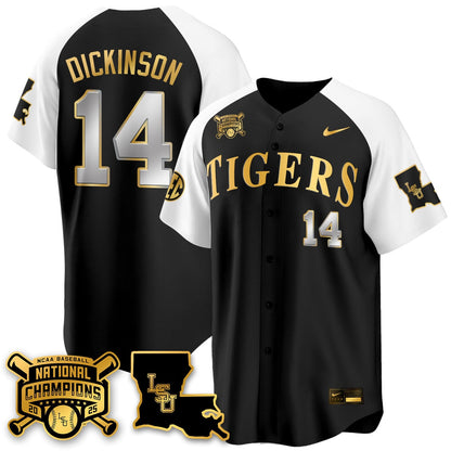 Youth's LSU Tigers 2025 World Series Champions Limited Gold Jersey - All Stitched