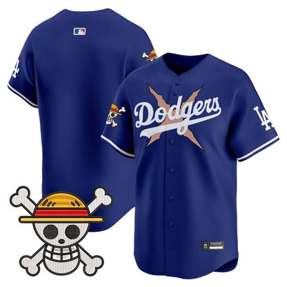 Men's Los Angeles Dodgers x One Piece 2025 Vapor Premier Limited Jersey - All Stitched
