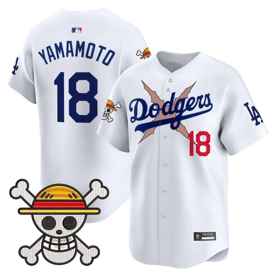 Men's Los Angeles Dodgers x One Piece 2025 Vapor Premier Limited Jersey - All Stitched
