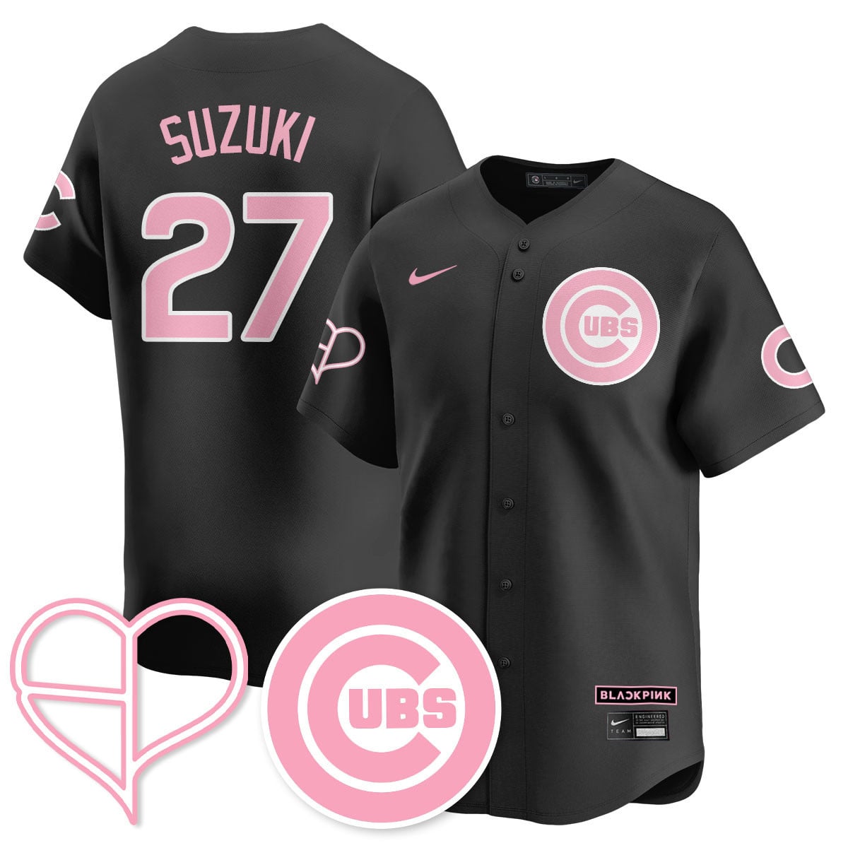 Women's Chicago Cubs BL??KPI?K 2025 Limited Jersey - All Stitched
