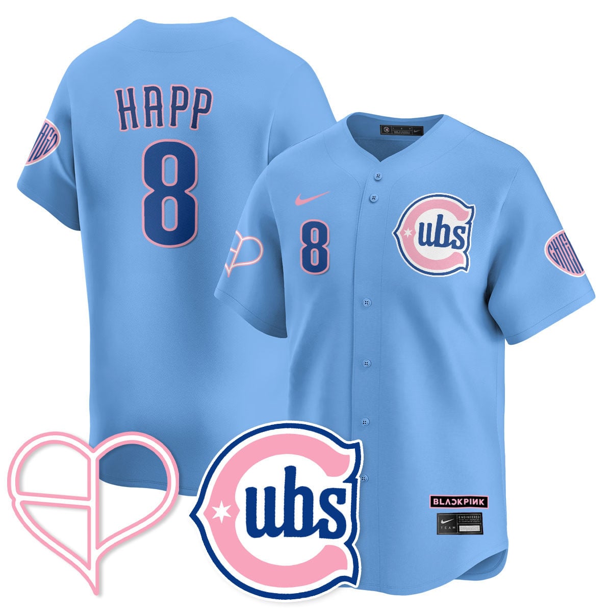 Women's Chicago Cubs BL??KPI?K 2025 Limited Jersey - All Stitched