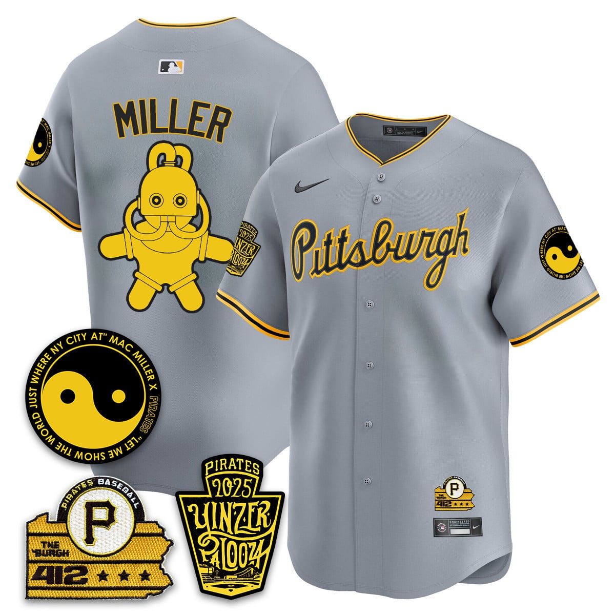 Men's Pittsburgh Pirates Yinzerpalooza 2025 Limited Jersey - All Stitched