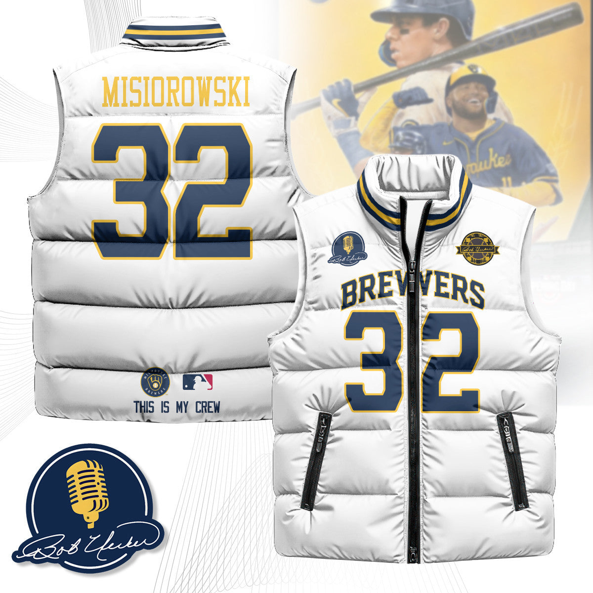 Milwaukee Brewers Unisex Puffer Vest