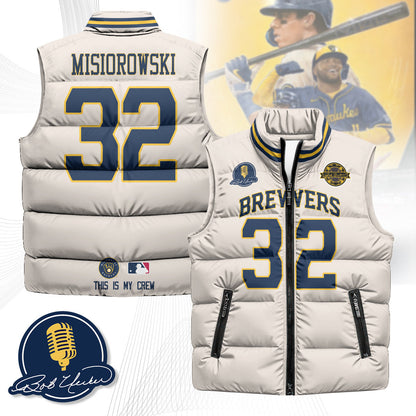 Milwaukee Brewers Unisex Puffer Vest