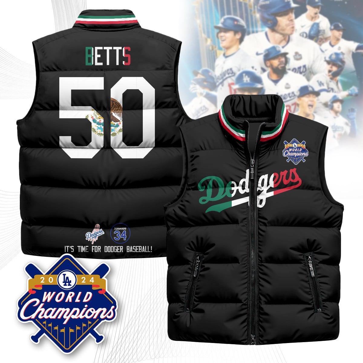 Los Angeles Dodgers Unisex Puffer Vest