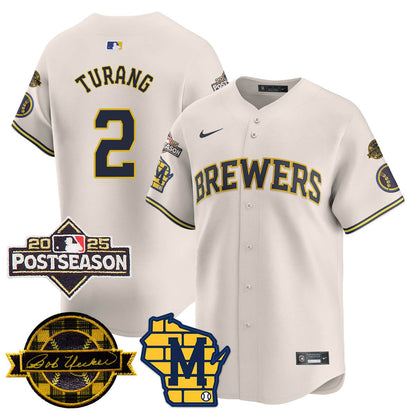 Milwaukee Brewers 2025 Postseason Jersey - All Stitched