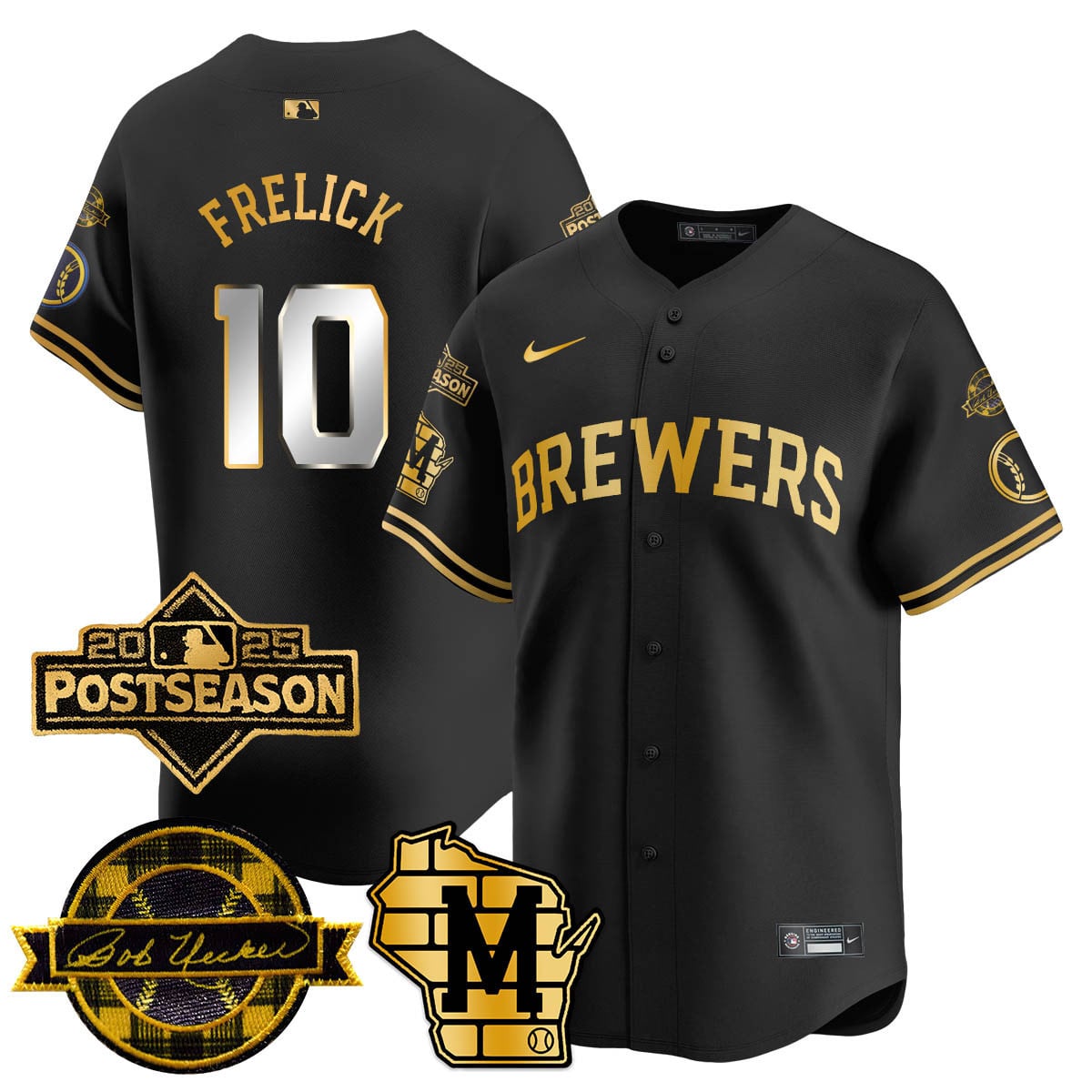 Milwaukee Brewers 2025 Postseason Jersey - All Stitched