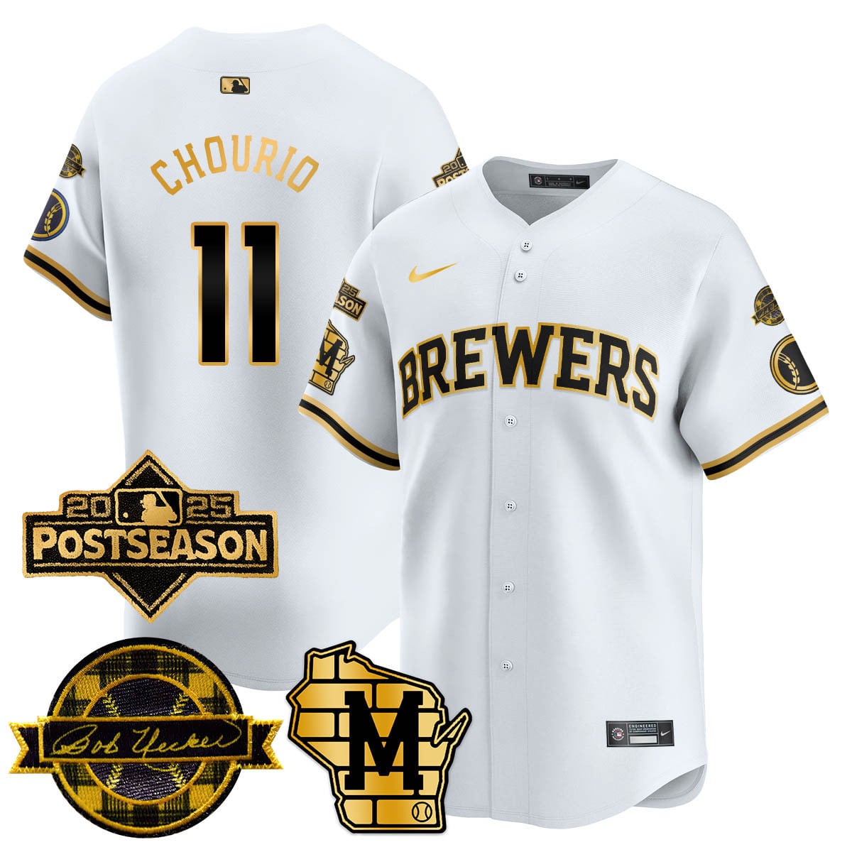 Milwaukee Brewers 2025 Postseason Jersey - All Stitched