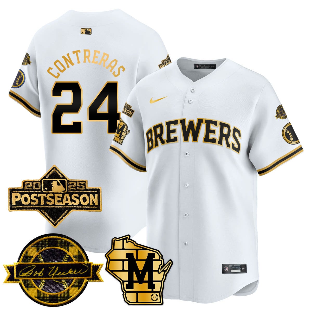 Milwaukee Brewers 2025 Postseason Jersey - All Stitched