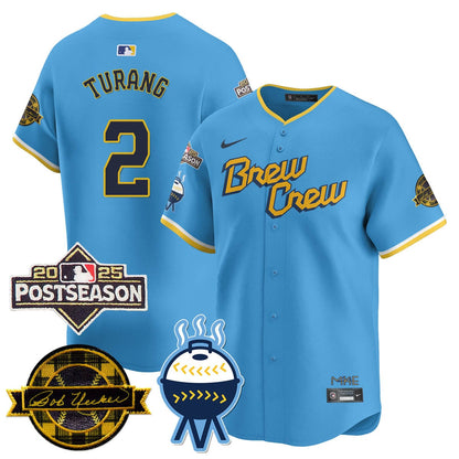 Milwaukee Brewers 2025 Postseason Jersey - All Stitched