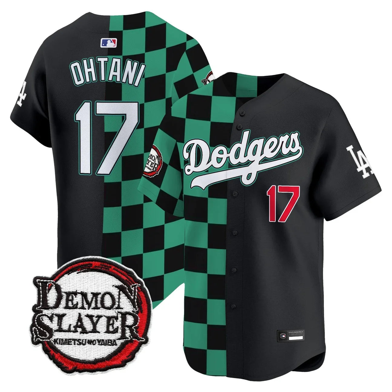 Los Angeles Dodgers x Demon Slayer Vapor Premier Limited Jersey - Stitched