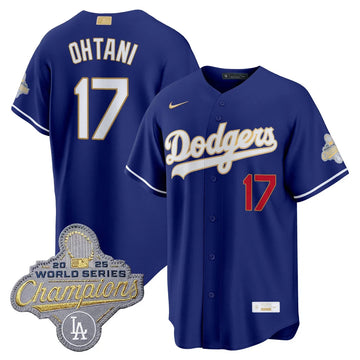 Los Angeles Dodgers "Gold Collection" Premier Limited Jersey - All Stitched -Royal
