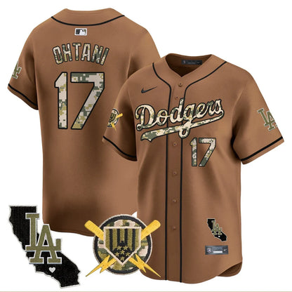 Men's Dodgers Armed Forces Day Vapor Premier Limited Jersey - All Stitched