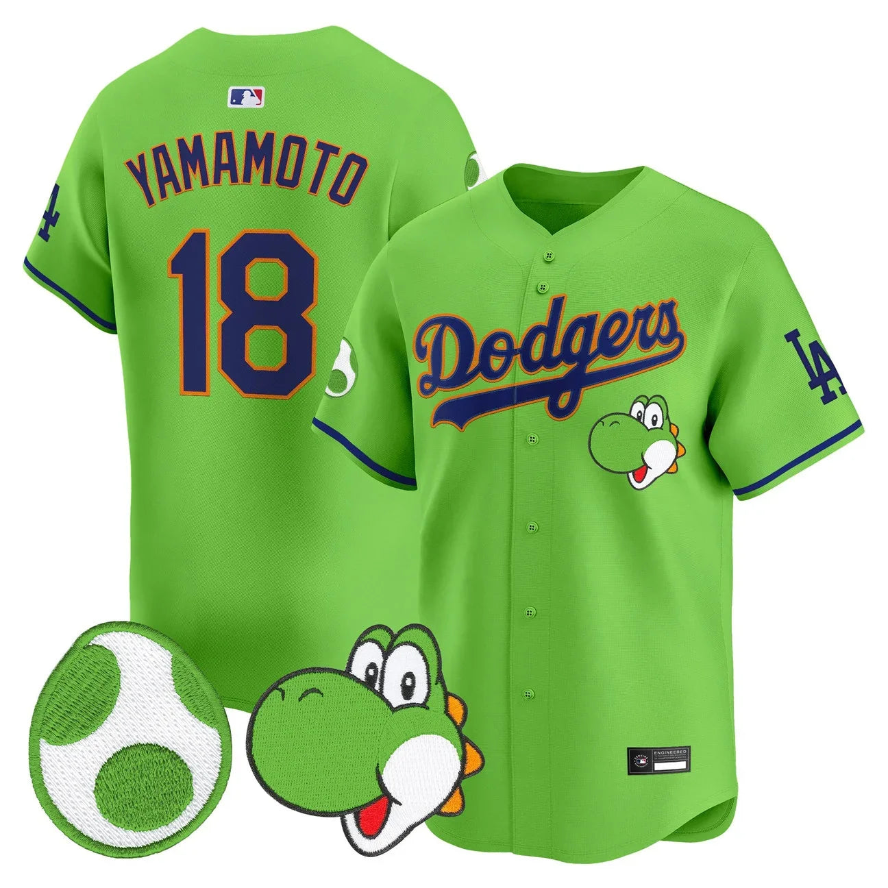 Men's Los Angeles Dodgers x Yoshi Vapor Premier Limited Jersey - All Stitched