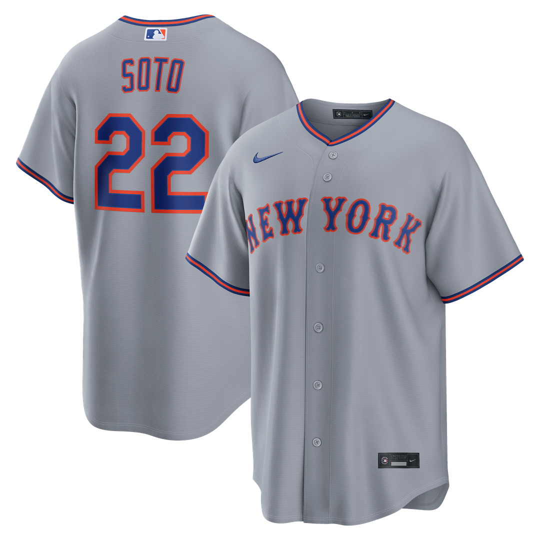 Juan Soto New York Mets Nike Road Replica Jersey - Gray