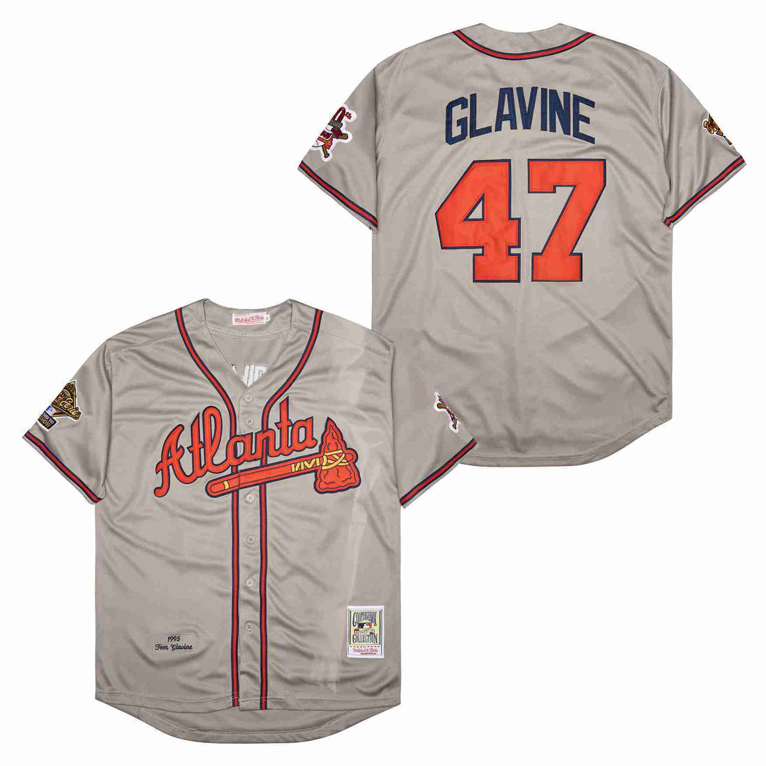 Men's #47 Tom Glavine Atlanta Braves Baseball Jersey