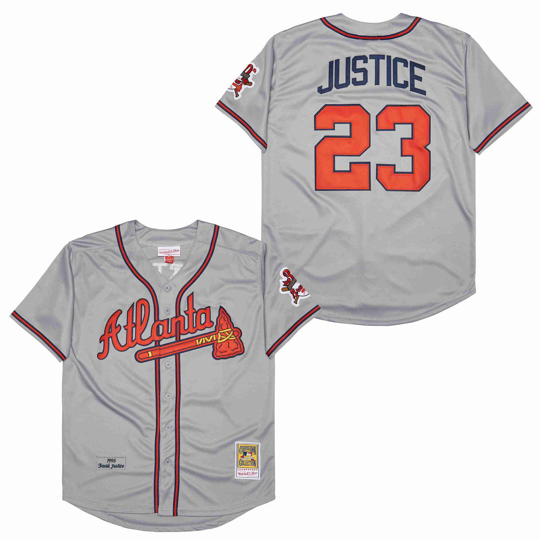 Men's #23 David Justice Atlanta Braves Baseball Jersey
