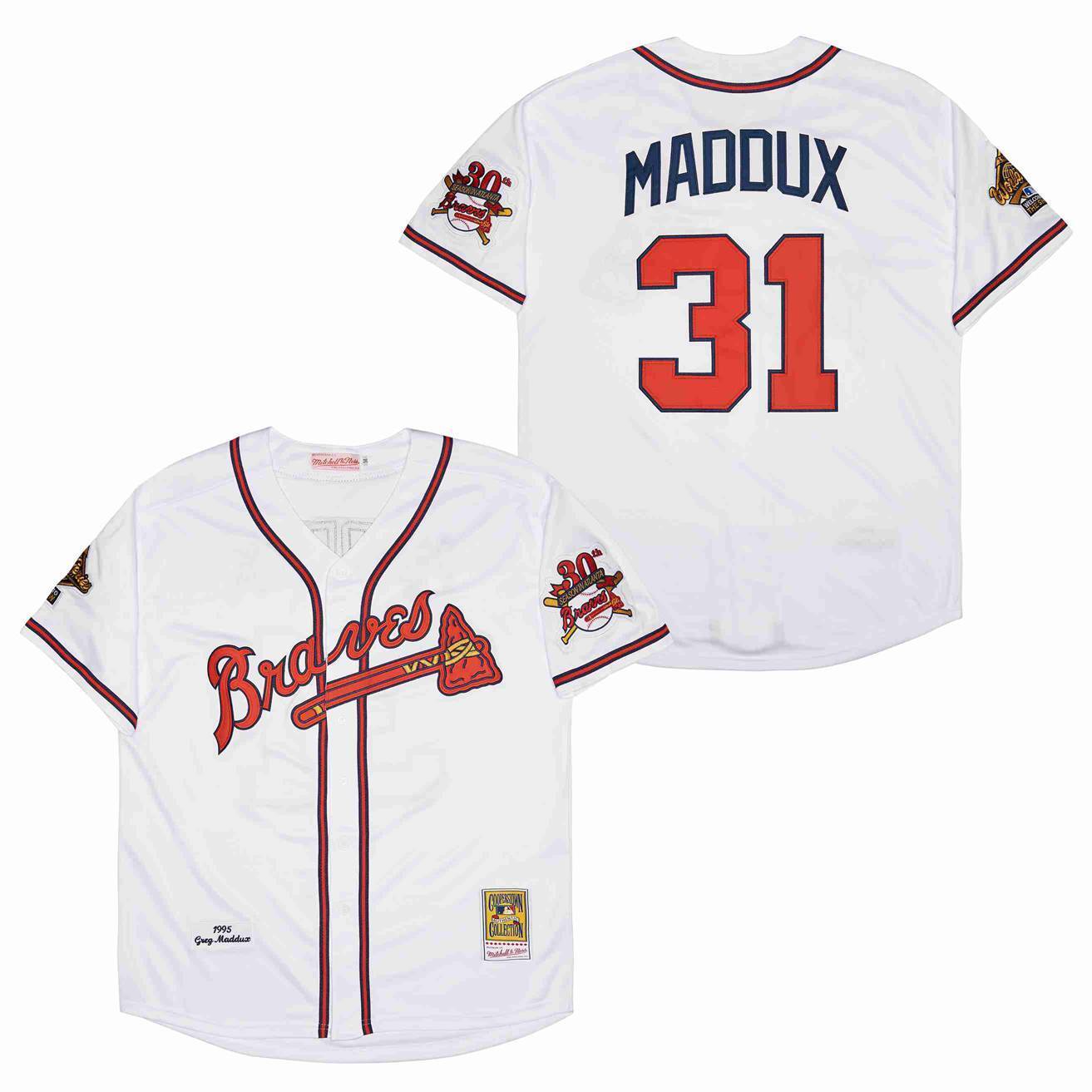 Men's #31 Greg Maddux Atlanta Braves Baseball Jersey
