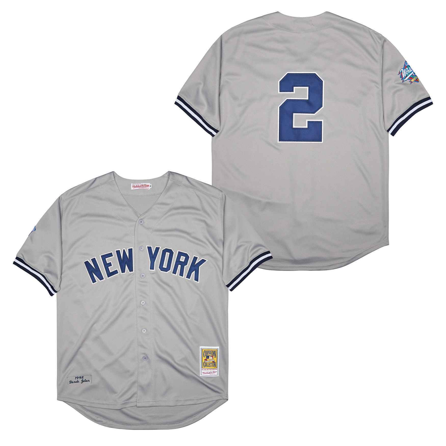 Men's New York Yankees #2 Derek Jeter Baseball Jersey