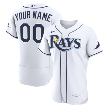 Tampa Bay Rays Nike Home Authentic Custom Jersey - White