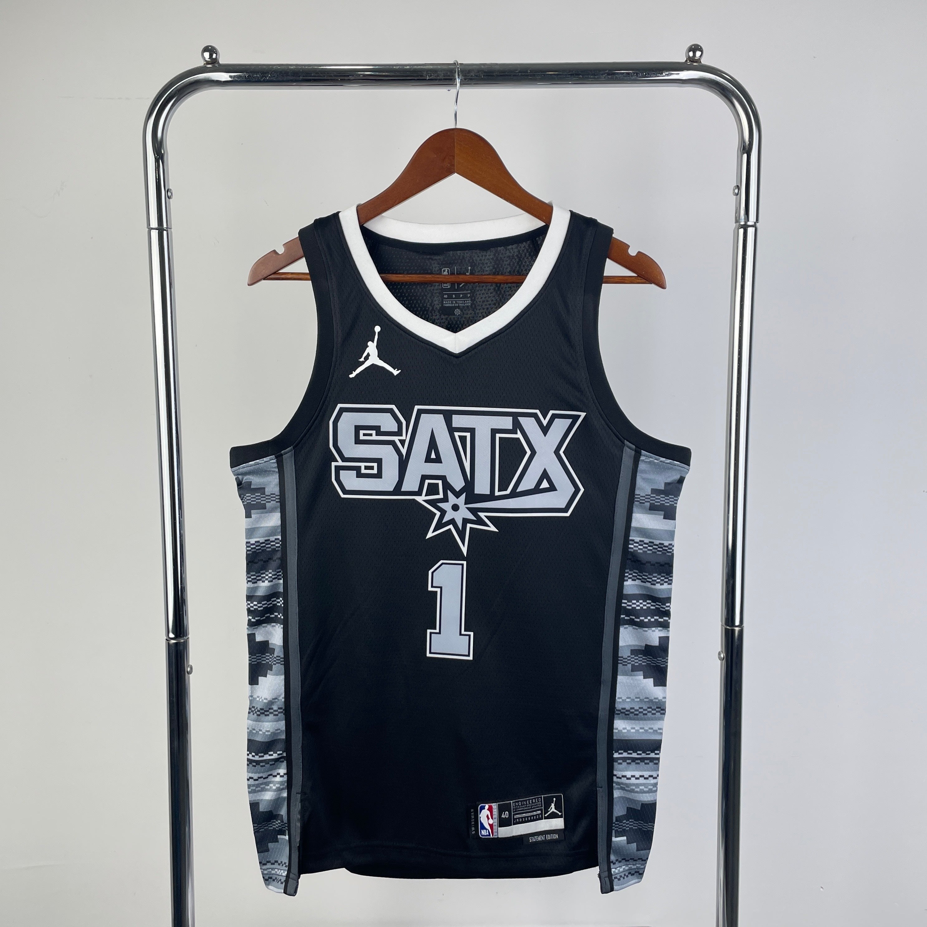 Men's #1 Victor Wembanyama San Antonio Spurs Basketball Jersey