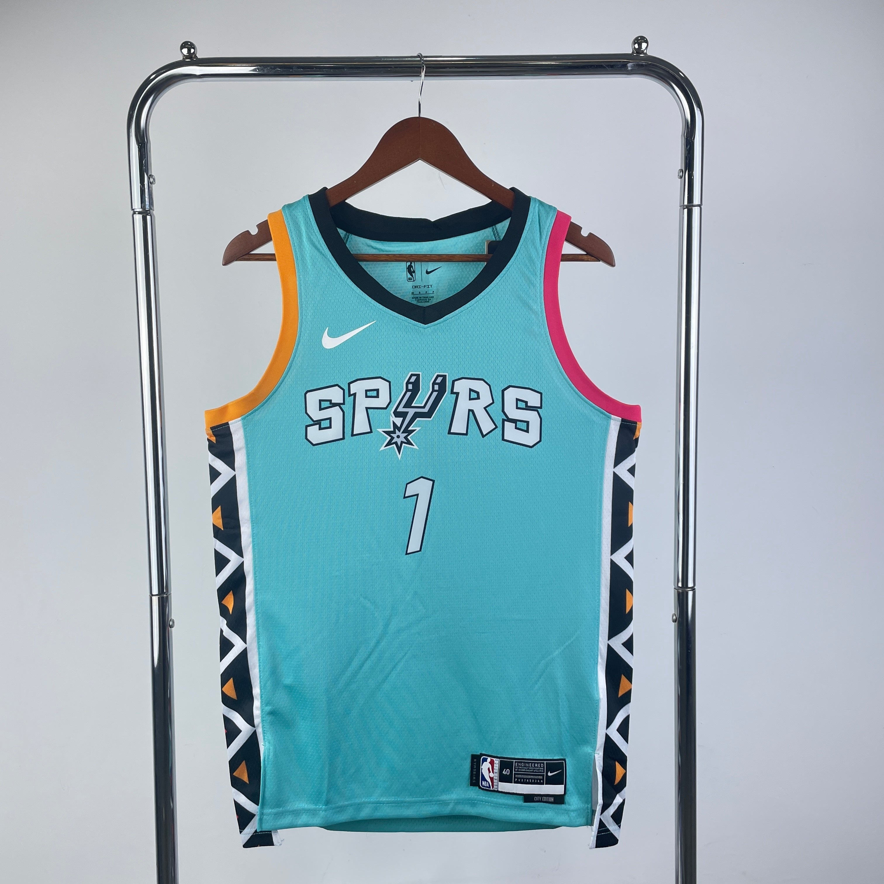 Men's #1 Victor Wembanyama San Antonio Spurs Basketball Jersey