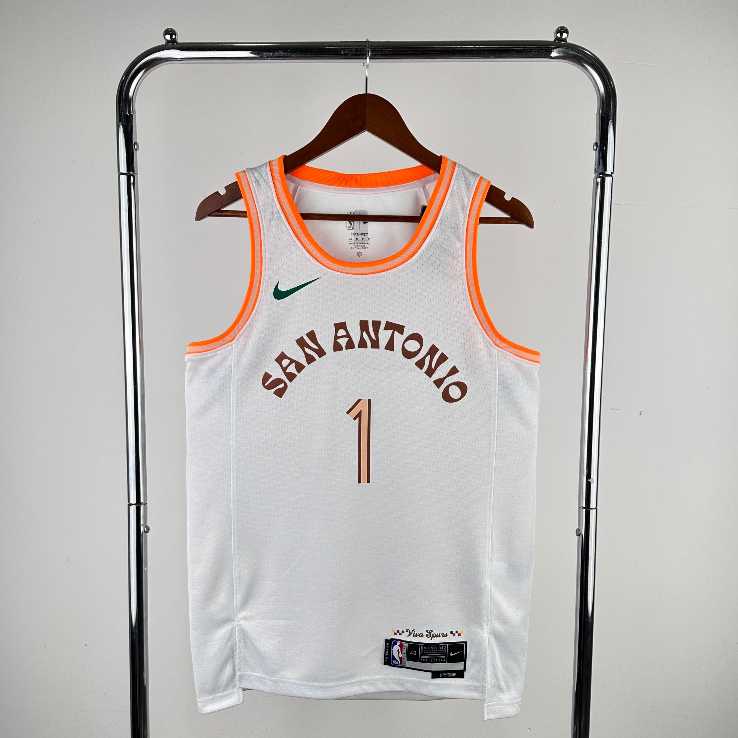 Men's #1 Victor Wembanyama San Antonio Spurs Basketball Jersey