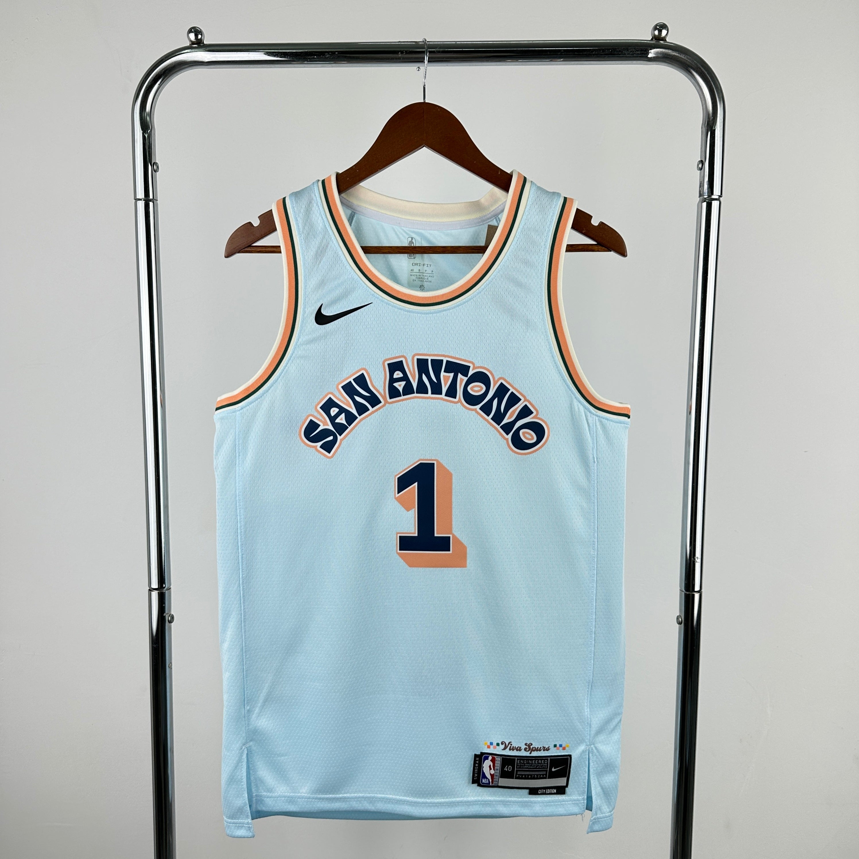 Men's #1 Victor Wembanyama San Antonio Spurs Basketball Jersey