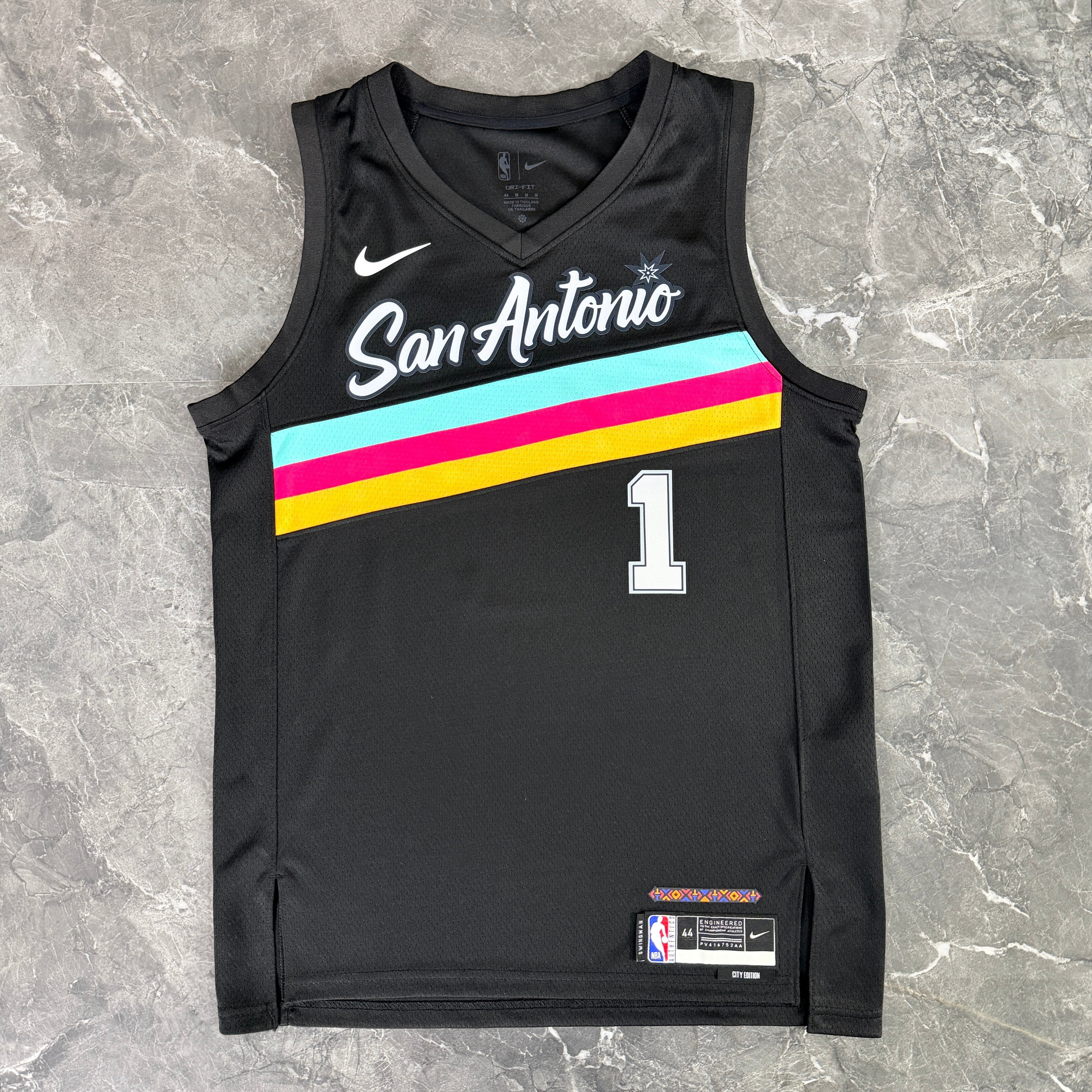 Men's #1 Victor Wembanyama San Antonio Spurs Basketball Jersey