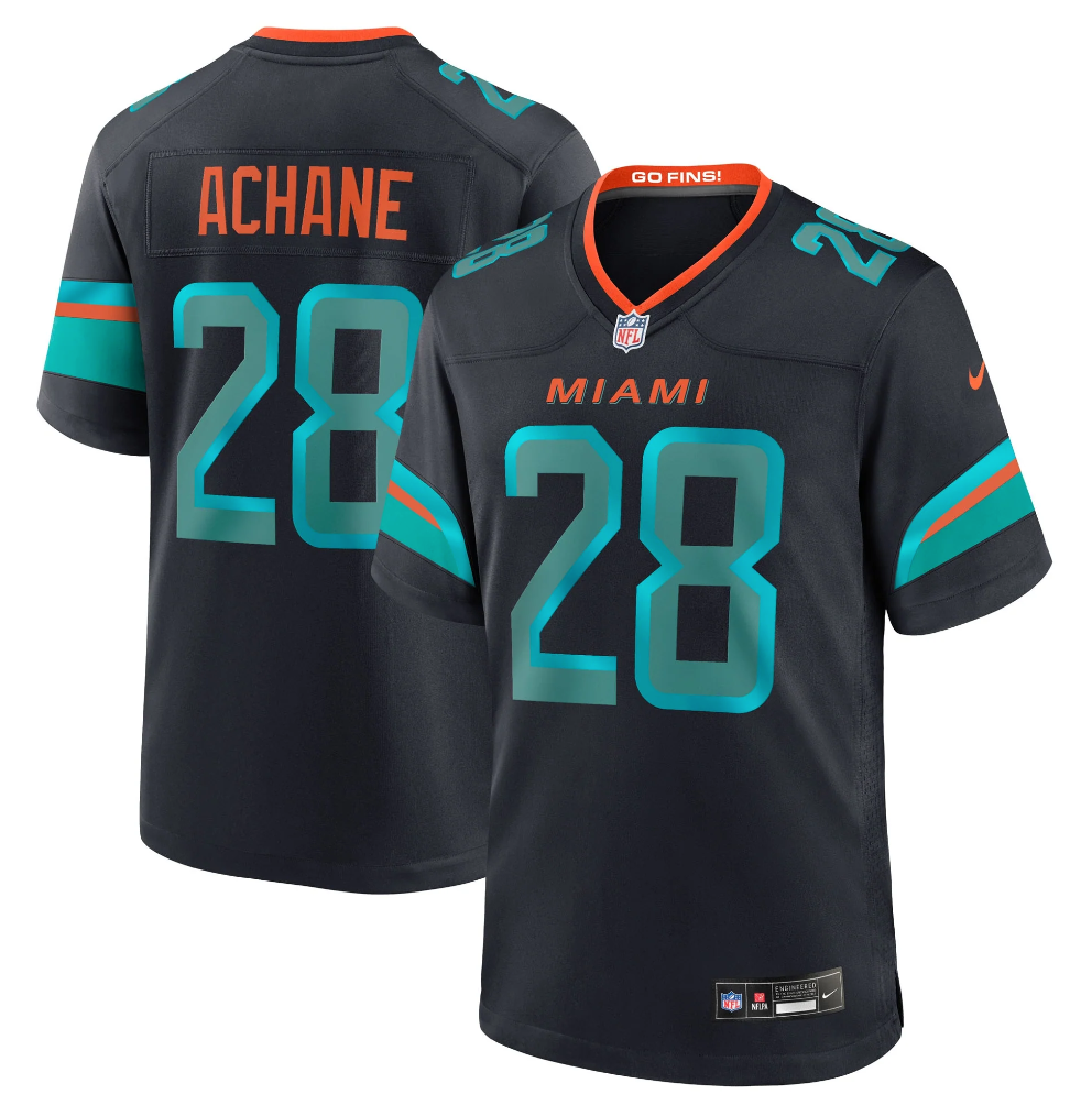 Miami Dolphins Game Rivalry Jersey - Pitch Blue-De'von Achane