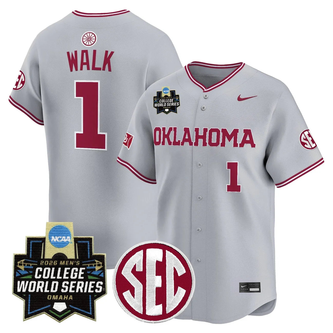 Men's Oklahoma Sooners 2026 World Series Vapor Premier Limited Jersey - All Stitched