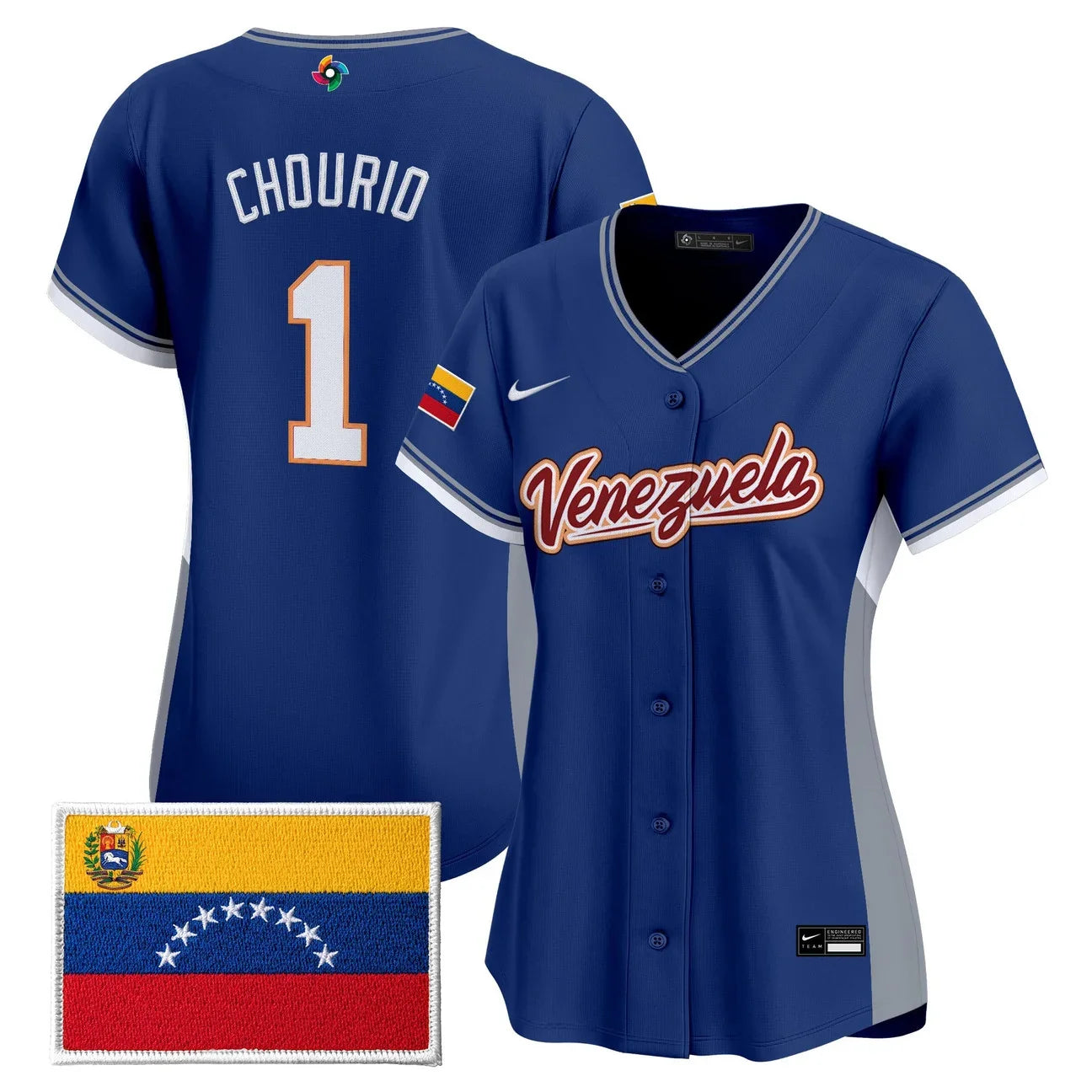 Women's Team Venezuela World Baseball Classic Vapor Premier Jersey - 2026 Roster - All Stitched