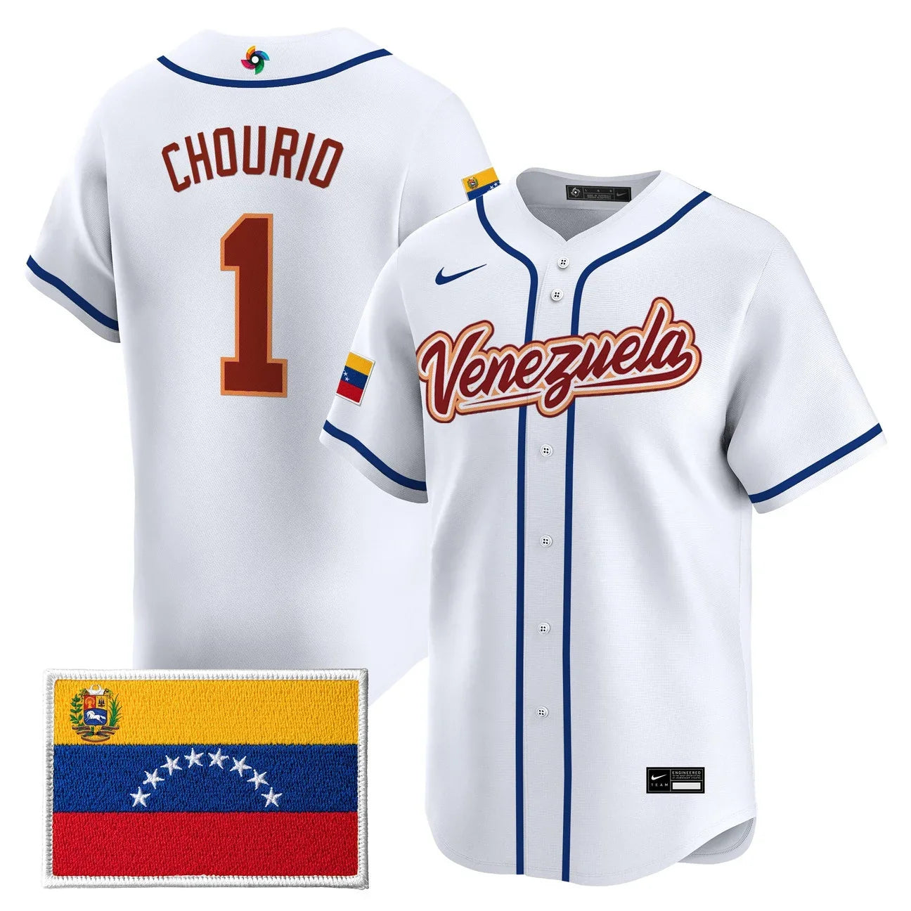 Men's Team Venezuela World Baseball Classic Vapor Premier Jersey - All Stitched