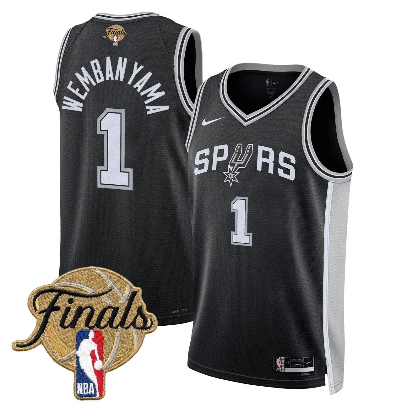Men's San Antonio Spurs 2026 Finals Swingman Jersey - All Stitched