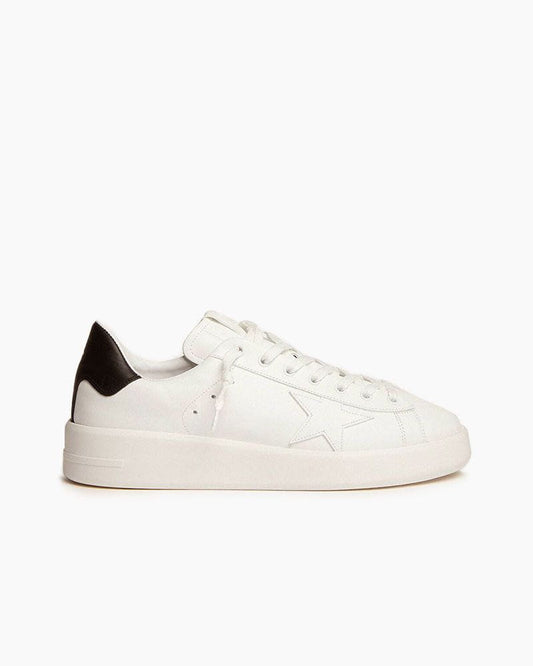Men's Purestar with leather star and black leather heel tab sneakers