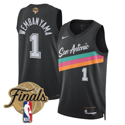 Men's San Antonio Spurs 2026 Finals Swingman Jersey - All Stitched